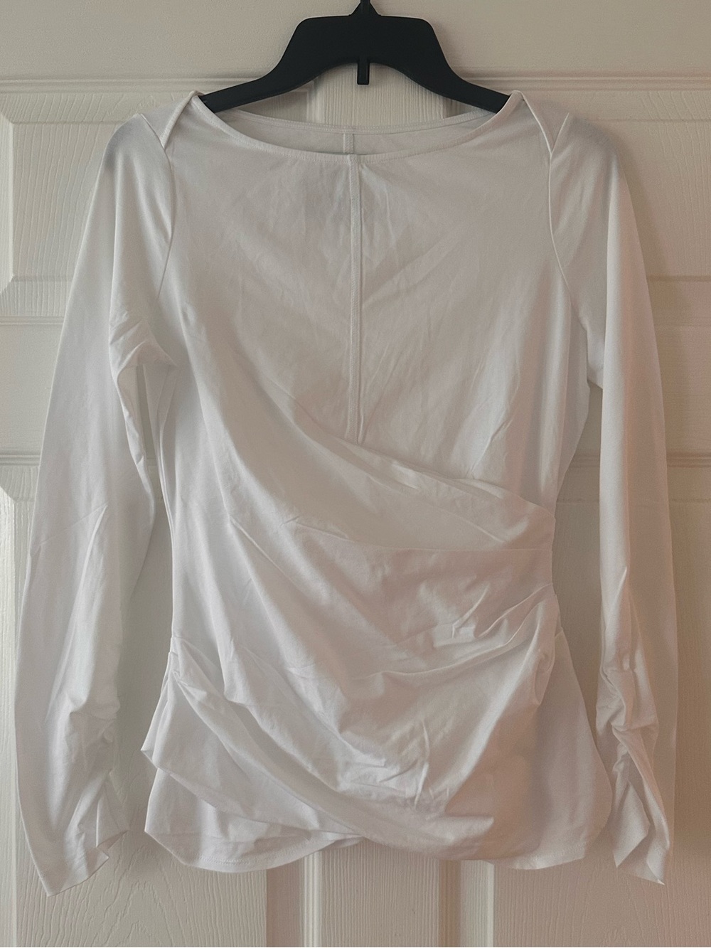 3.1 Phillip Lim Women's Cotton Draped Long Sleeve Tee